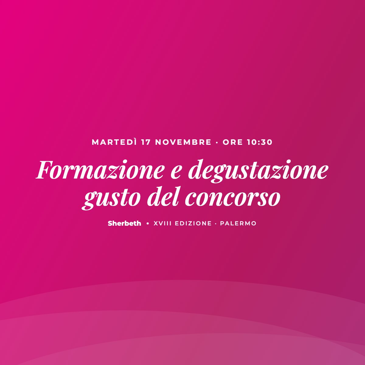 Formazione e degustazione gusto del concorso